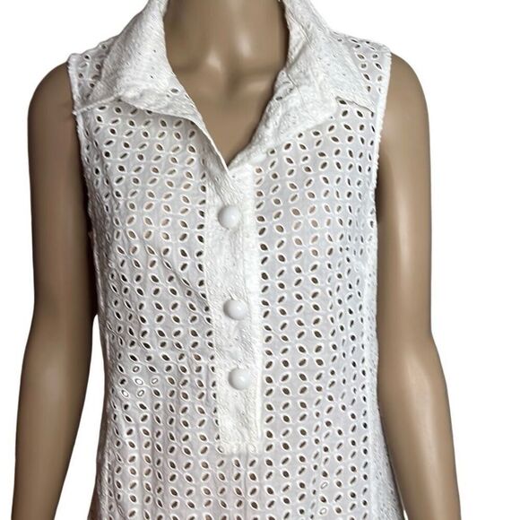 Nanette Lepore Ooh La La Eyelet Shirt Cover Up Dress NWT S (002) - Picture 4 of 14